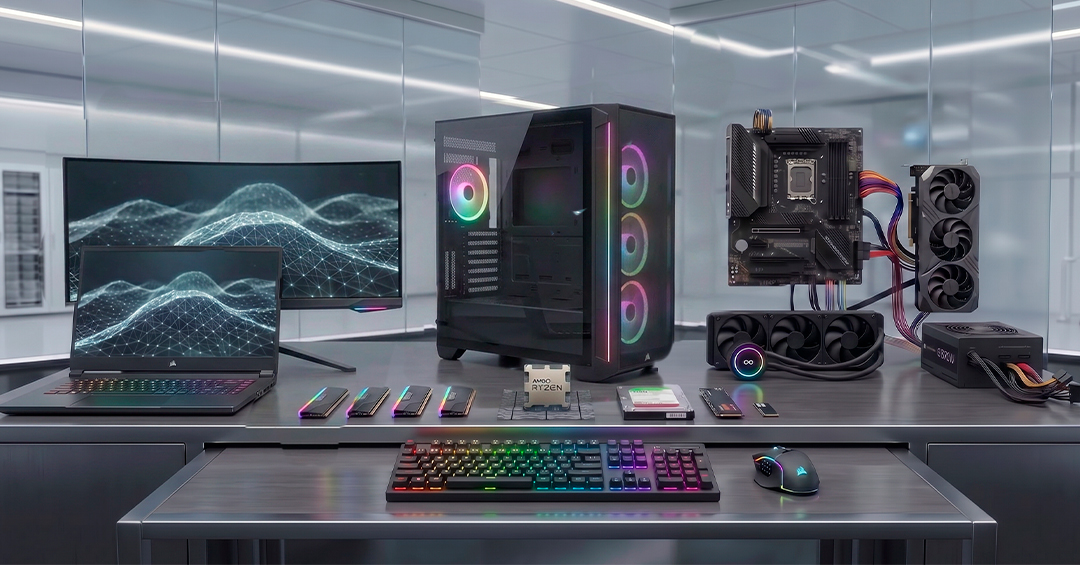 Las principales partes de un computador y la función que cumple cada componente.